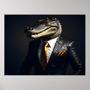 Poster Crocodilo de fato