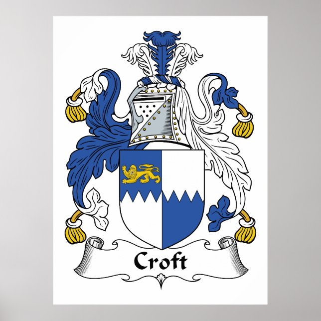 Poster Croft Family Crest (Frente)
