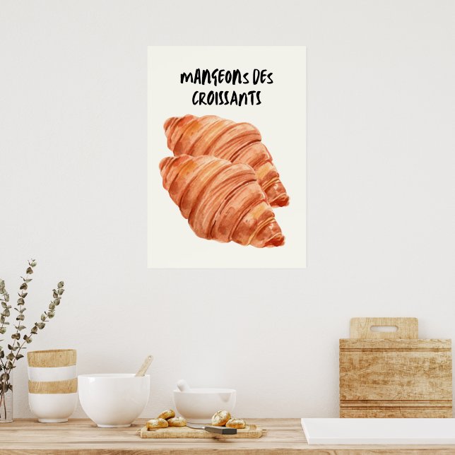 Poster Croissants (Cozinha)