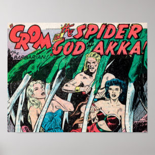 Pôster Crom e o deus de Sider da arte de AKKA imprimem #1
