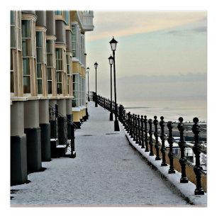 Pôster Cromer no inverno.