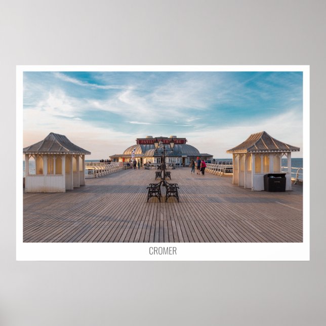 Poster Cromer Pier, Norfolk, Inglaterra (Frente)