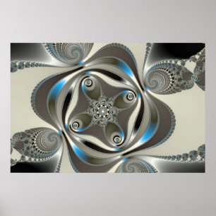 Pôster Cromo - Fractal