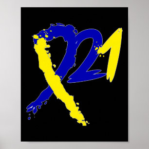 Poster Cromossomos 21 Síndrome de Down Engrenagem - Mundo