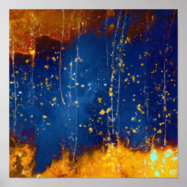 Poster Crônicas Celestiais: Um Céu Noturno de Lore Antigo (Frente)