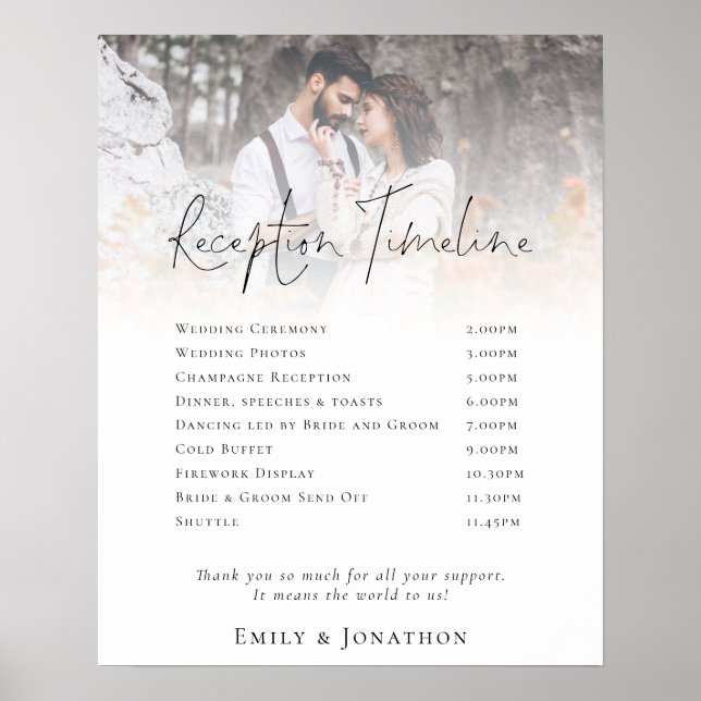 Poster Cronologia de Recepção com Sobreposição de Foto Mo (Frente)