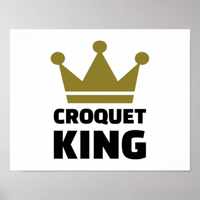Pôster Croquet King campeão (Frente)