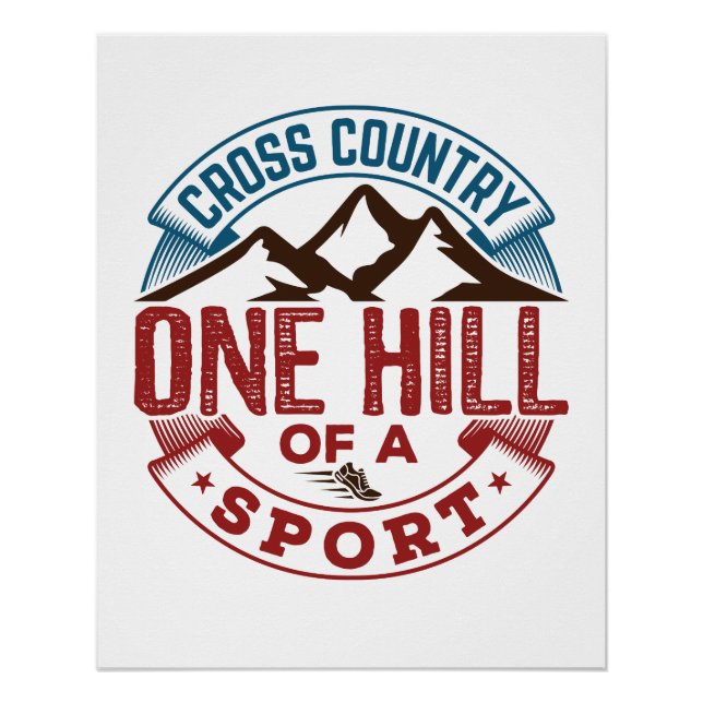 Pôster Cross Country One Hill of a Sport (Frente)