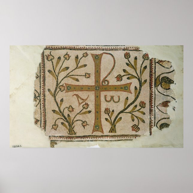 Poster Cross of Sbeitla, from Basilica of Henchir Ali (Frente)