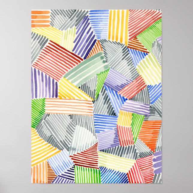 Poster Crosshatch Quilt I (Frente)