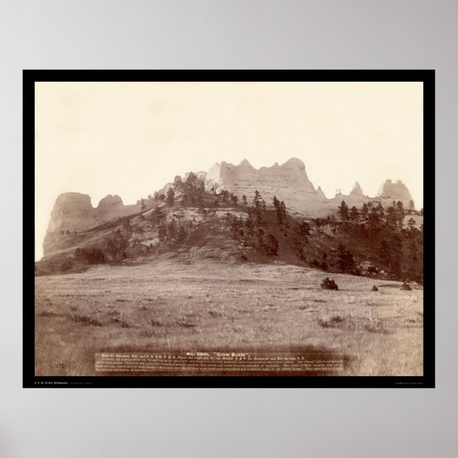 Poster Crow Butte near Fort Robinson NE 1891 (Frente)