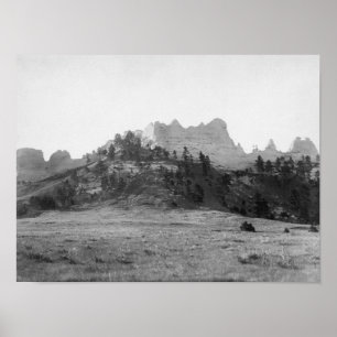 Pôster Crow Butte near Ft. Robinson Photograph