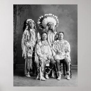 Pôster Crow Indian Group Portrait, early 1900s