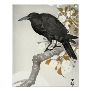 Pôster Crow Raven Koson Japonês
