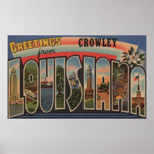 Pôster Crowley, Louisiana - grandes cenas da letra