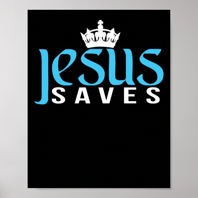 Poster Crown Jesus salva (Frente)