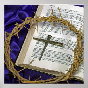Poster Crown of thorns with nails