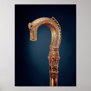 Poster Crozier de Clonmacnoise, condado Offaly, idade de