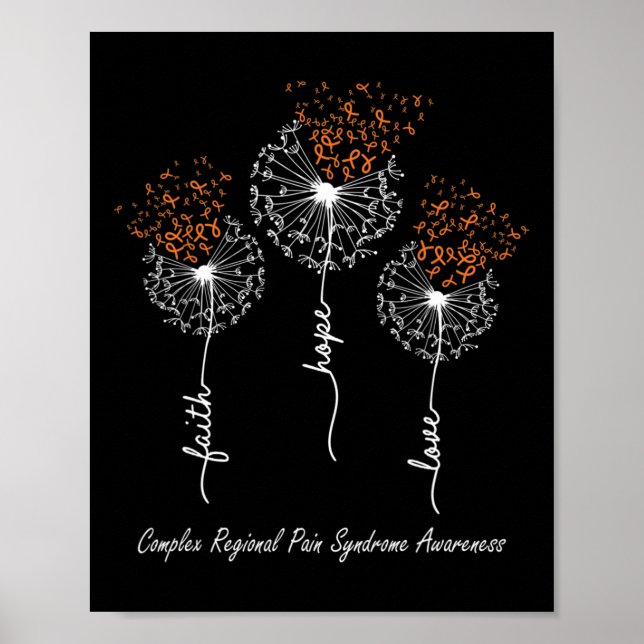 Poster Crps Consciência Fé Esperança Ama Dandelion (Frente)