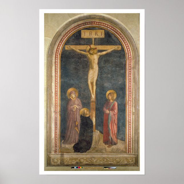 Pôster Crucificação com a Virgem, SS. John the Evangeli (Frente)