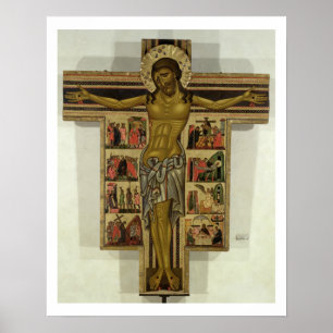 Poster Crucificação com histórias da paixão, escola d