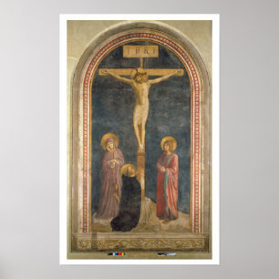 Pôster Crucificação com o Virgin, SS. John o Evangeli