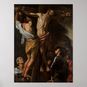 Poster Crucificação de St Andrew por Caravaggio - poste