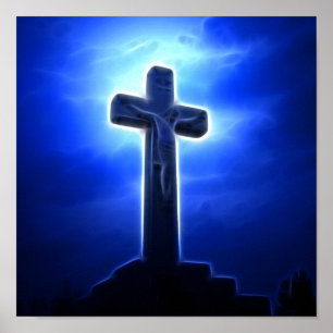 Pôster Crucificação dramática de Jesus