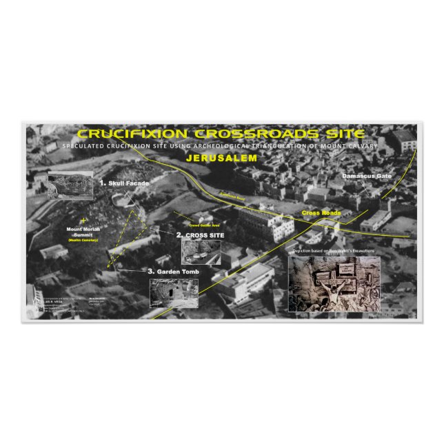 Pôster Crucificação em cruzamentos (Frente)