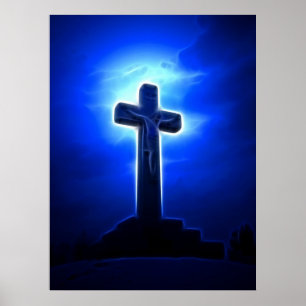 Pôster Crucificação impressionante de Jesus