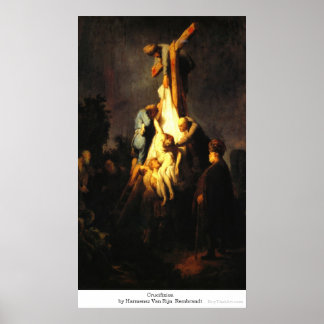 Poster Crucificação por Harmensz Van Rijn Rembrandt