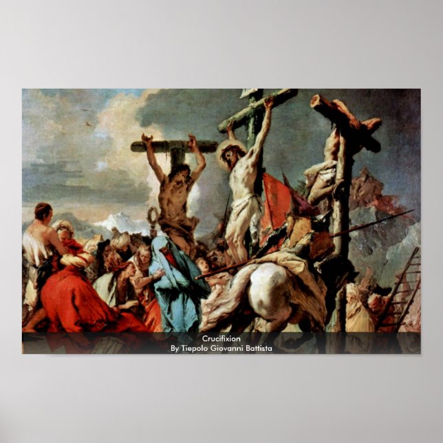 Pôster Crucificação Por Tiepolo Giovanni Battista (Frente)