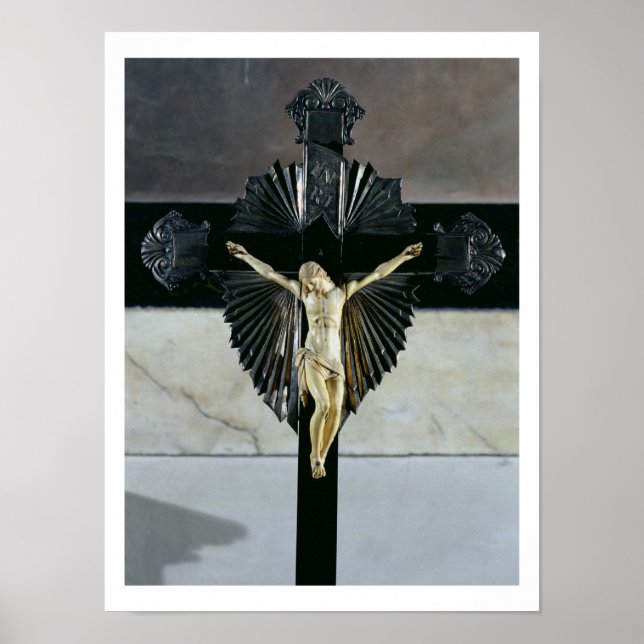 Pôster Crucificação, século XVII (marfim) (Frente)
