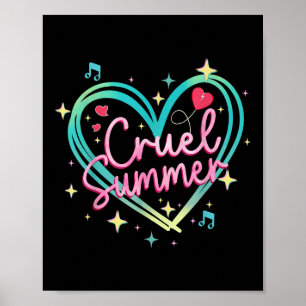 Poster Cruel Summer Funny Cute Retro Vintage 70 e 80 Mulh