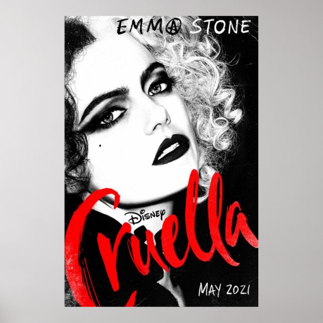 Poster Cruella 2021 Emma Stone Vertical (Frente)