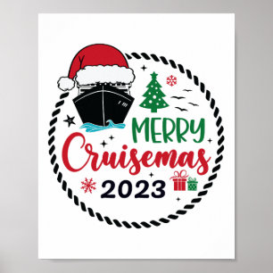 Poster Cruise de Natal da Família 2023 Feliz Cruisemas Xm