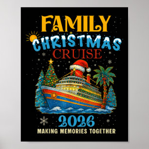 Poster Cruise de Natal da Família 2026 Matching Family Cr