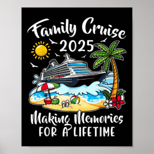 Poster Cruise Familiar 2025 Vacation Family Reunion Cruis
