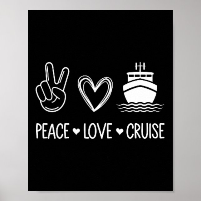 Poster Cruise Lover - Peace Love Cruise - Pocket Cruise D (Frente)