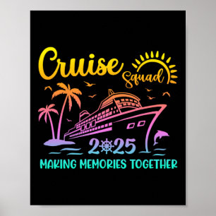 Poster Cruise Squad 2025 Family Friends Vacation Matching