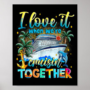 Poster Cruise Squad 2025 Family Group Matching Summer Vac