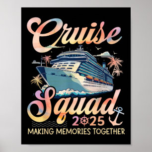 Poster Cruise Squad 2025 Family Group Matching Summer Vac