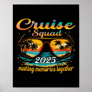 Poster Cruise Squad 2025 Family Group Matching Summer Vac