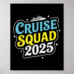 Poster Cruise Squad 2025 Matching Family Group Summer Vac