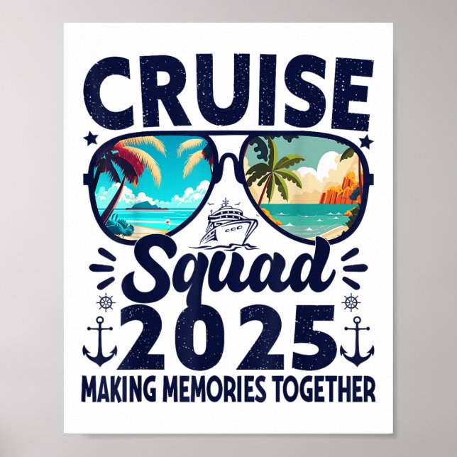 Poster Cruise Squad 2025 Summer Vacation Group Match (Frente)