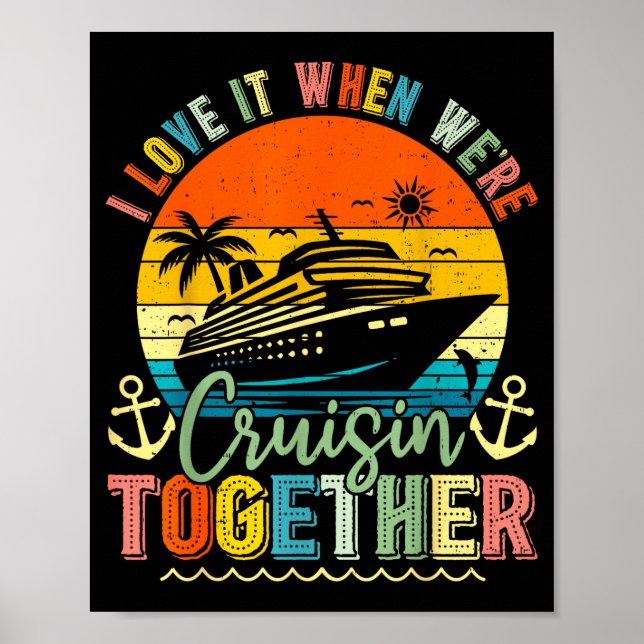 Poster Cruise Squad 2026 Family Group Matching Summer Vac (Frente)