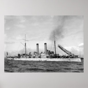 Pôster Cruiser EUA Atlanta, 1903