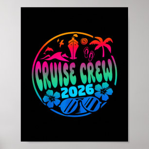 Poster Cruisin Crew 2026 Cruzeiro Família Amigos Férias M