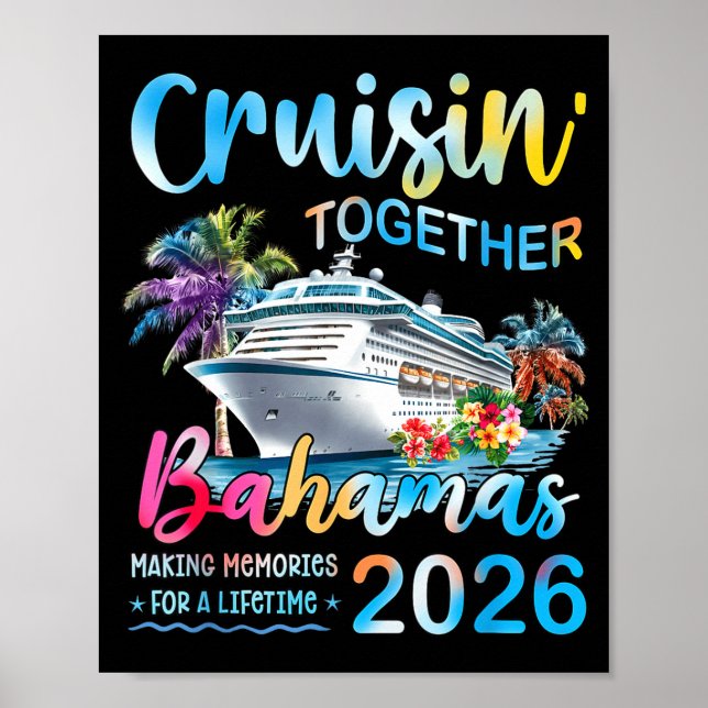 Poster Cruisin' Together Bahamas 2026 Family Group Cruise (Frente)
