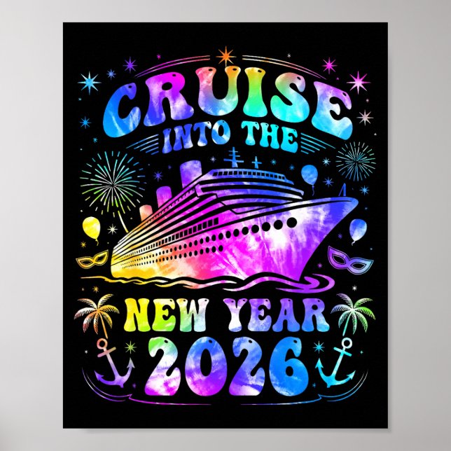 Poster Cruising Into 2026 New Years Eve Party Favors Fami (Frente)